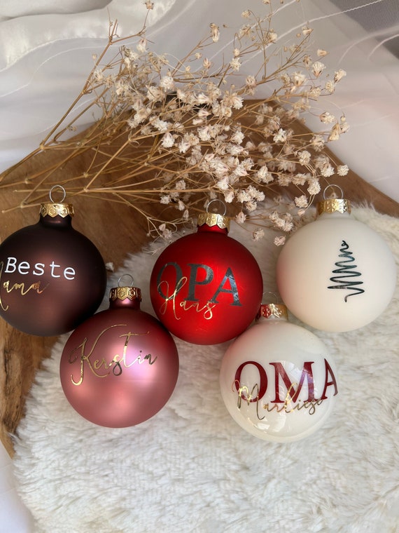 Christbaumkugeln| Weihnachtskugeln| personalisierte Christbaumkugeln| Weihnachtsbaumkugeln| personalisierte Geschenke