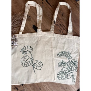 Cotton bag Monstera| Monsteratasche| Bag| Cotton bag| Shopping bag| Jute bags| Cotton bags| Gift for you| Gift