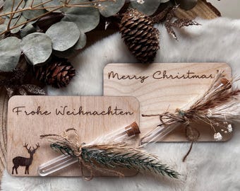 Weihnachtsgeschenk| Weihnachtskarte aus Holz| Geschenkverpackung | Geldgeschenk| Weihnachten| Geschenk| Geschenkidee| XMAS|