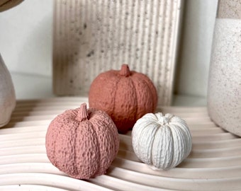Decorative pumpkins| Pumpkin decoration| Autumn decoration| Pumpkin from Jesmonite| Autumn decoration| Pumpkin| Case| Autumn| Case decoration| Set of 3 pumpkin| Decoration