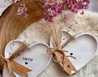 Geschenk zum Muttertag| Schmuckschale| Herzschmuckschale| Muttertag| Muttertagsgeschenk| Schmuckablage| Schmuckschälchen| Geschenkidee|