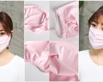 Pink Super Soft Breathable Mask Face Covering Wash Superb Reusable Free 1st Class Post