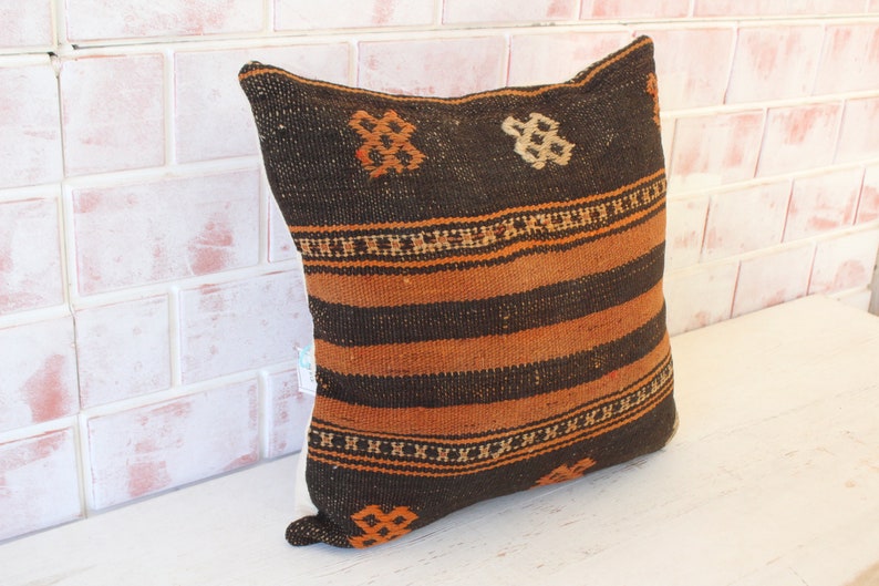 Ethnic Pillow Case Decorative Pillow P- 899 18x18 Kilim Pillow Cover Vintage Kilim Pillow Bohemian Pillow Cover