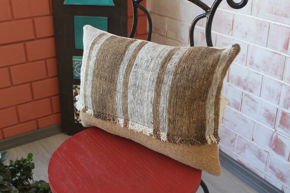 3 Set of Handmade Kilim Wool Jute Cushion Cover 18X18 Pillows Ethnic Vintag 3103 