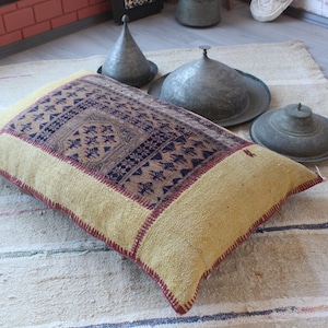 Kilim Floor Pillow Cover ,Ethnic  Kilim Pillow, Patchwork  Floor Pillow, Large Kilim Pillow, Kilim Cushion  Cover/ X-72  / 30X43 inch inches