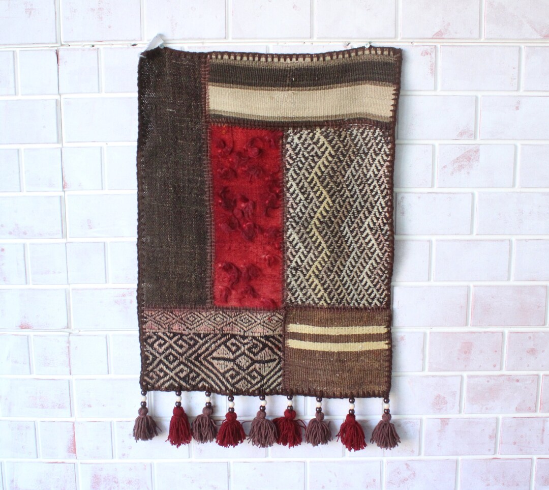 Patchwork Wall Hanging Ethnic Wall Hanging Bohemian Wall Etsy