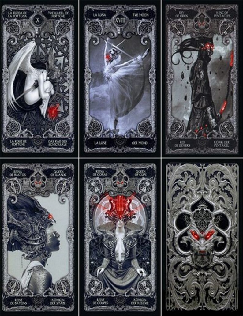 XIII Tarot Card Deck by Nekro Witch Cards Oracle Divination Etsy