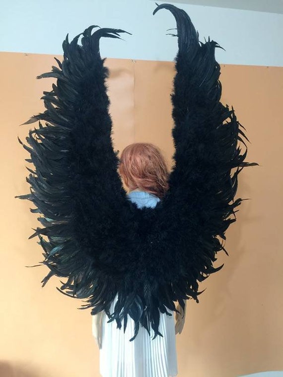 Large Black Angel Wings Angel Wings Wedding Wings Photo Etsy