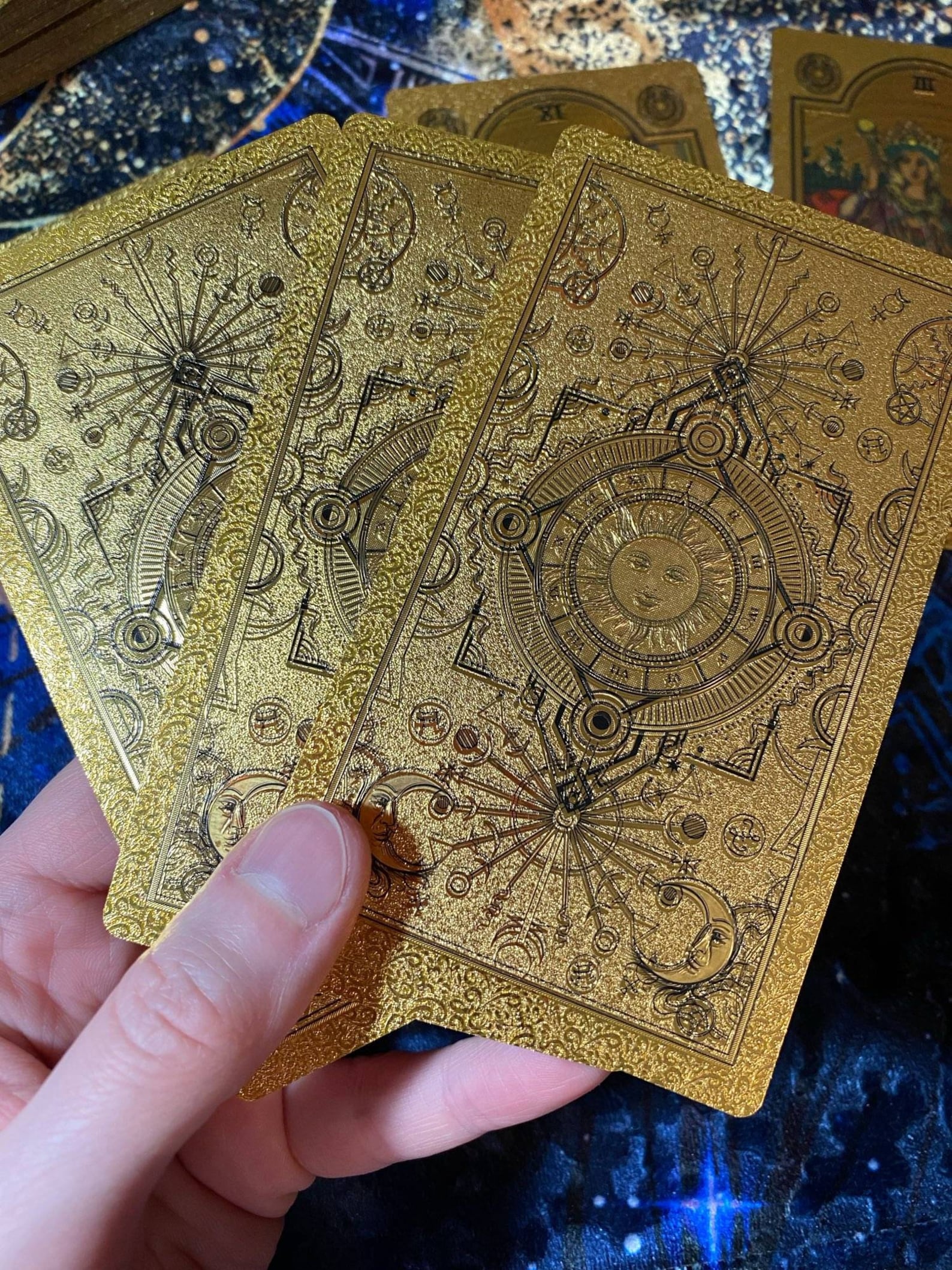 Gold Foil Tarot Tarot Deck With Guidebook Rider Waite Tarot Etsy UK