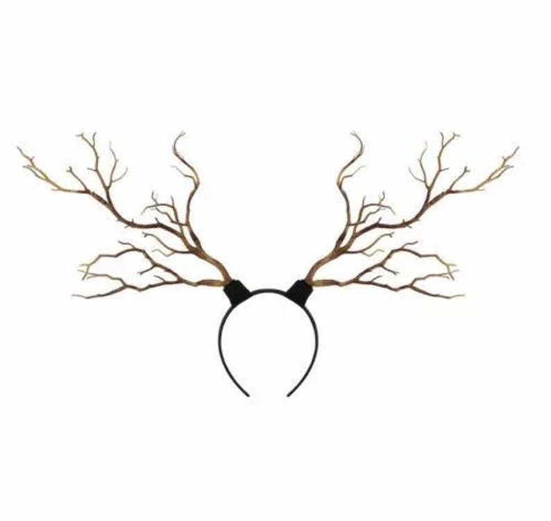 Antler Headband / Horn Antler Nymph Flower Crown Dressup Etsy