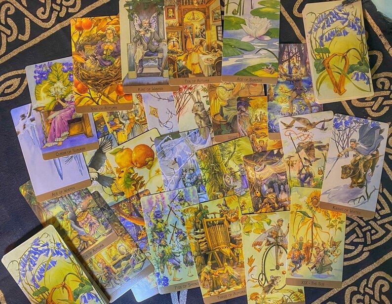 Victorian Fairy Tarot Cards PDF Guide Book tarot Deck Etsy