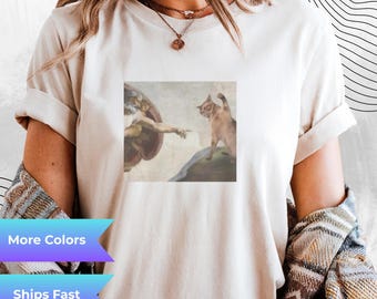 Cat Mom Graphic Tee Retro Vintage Unisex Cotton T Shirt