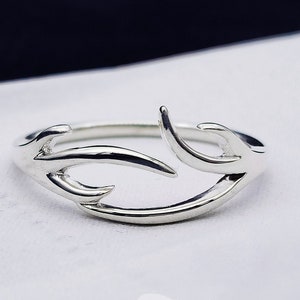Antler Midi Rings | S925 Sterling Silver | Boho Chic Jewelry | Simple Ring | Bohemian Silver Rings | Minimalistic | Knuckle Ring | Gift