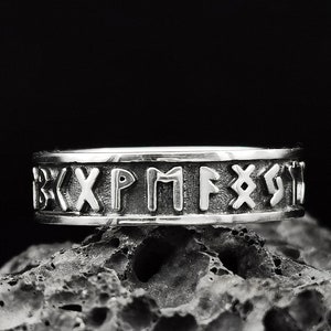Pattern Sterling silver ring handmade solid medieval 925 unique unisex men women punk gothic goth biker mens oxidized jewelry gift her him