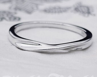 Sterling Silver Midi Ring: Simple Boho Knuckle Ring