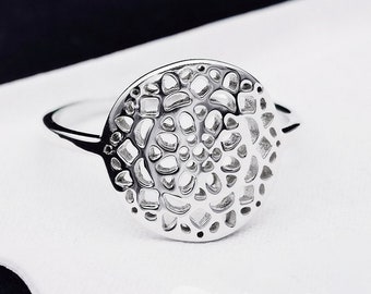 Handcrafted Sterling Silver Midi Ring: Boho Chic Bohemian Jewelry