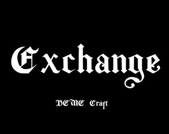 Exchange/Please contact me before purchasing