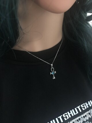 Collana Croce Con Pietra Portafortuna In Argento 925 – Regalo Donna