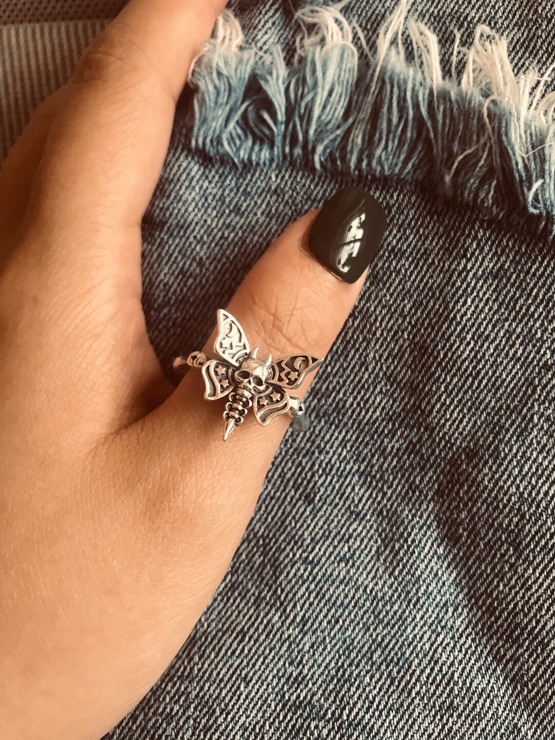 S925 Sterling Silver Snake Ring - Adjustable Punk Gothic Wrap Ring For Women & Men - View #12