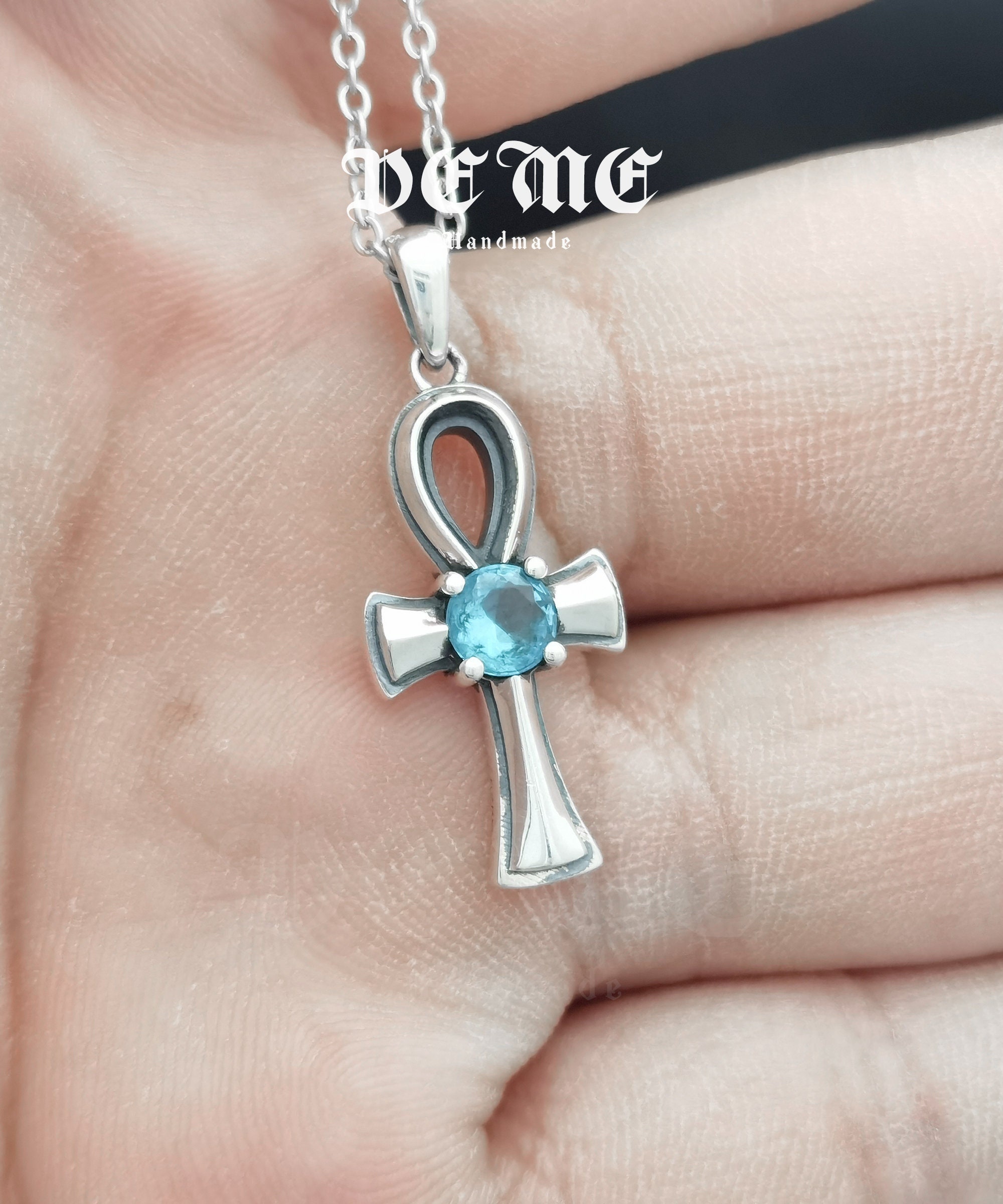Collana in Argento 925 con croce colorata - Group S.r.l