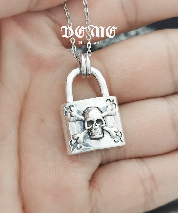 Padlock Charm Oxidized Sterling Silver Padlock Charm Oxidized Sterling Silver
