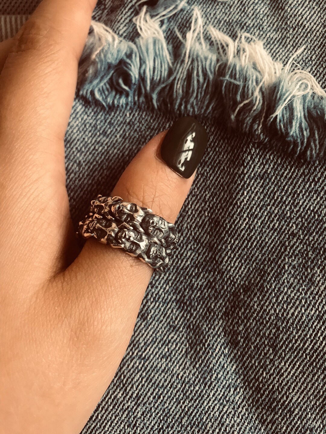 Demons Rings// Sterling Silver// Handmade Solid S925//unique Punk ...