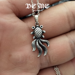 Fish necklace//Handmade jewelry//Sterling silver//Custom necklace//Modern dainty anniversary//boho beautiful men women//Gift for her him