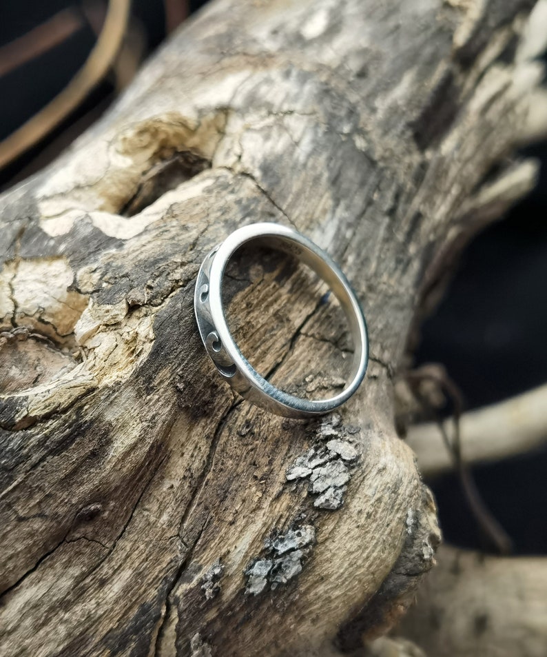 vintage sterling silver ring 925 statement dainty handmade boho Band natural antique jewelry gift for women mom her him