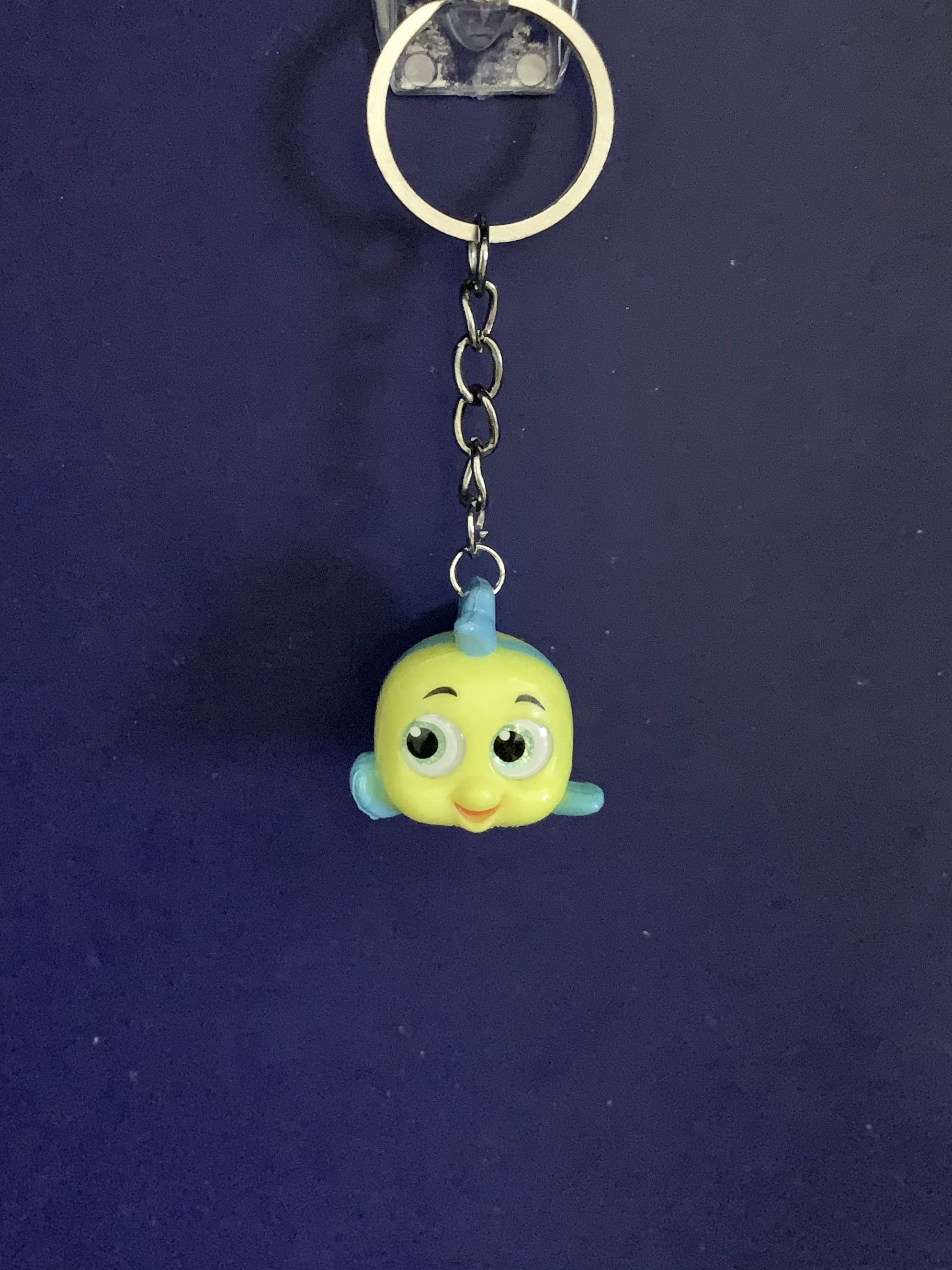 KEYCHAIN Disney Doorables Collectible Flounder from Disneys - Etsy