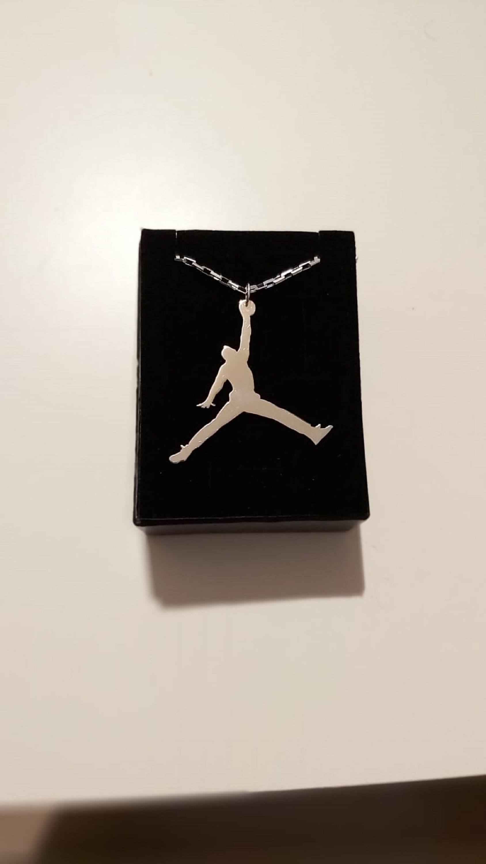 Michael Jordan Pendant with Necklace Sterling Silver 925 NBA Etsy