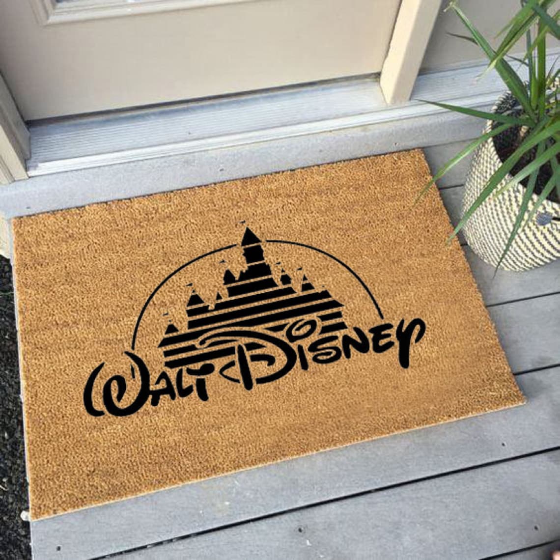 Disney Walt Doormat Figure Famous Movie Poster Rugs Etsy