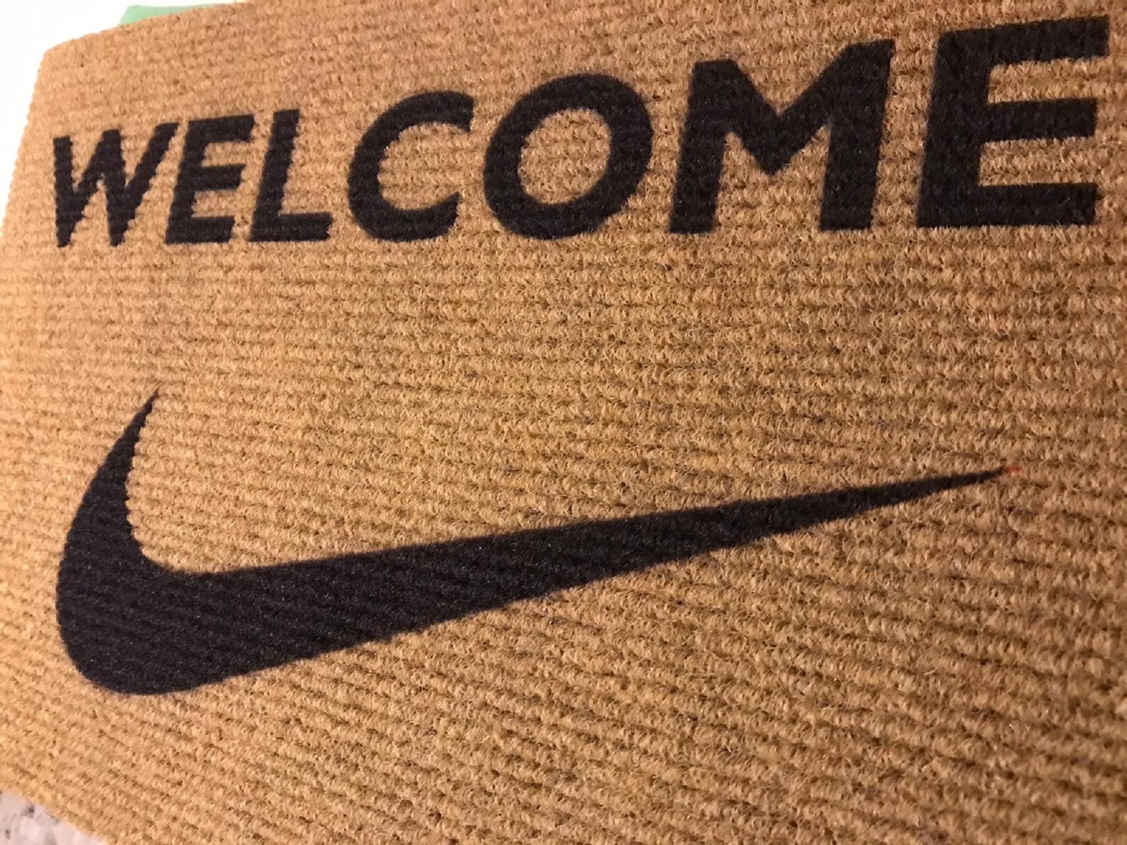 Nike Doormat Shoes Wall Art Birthday Personalized Etsy