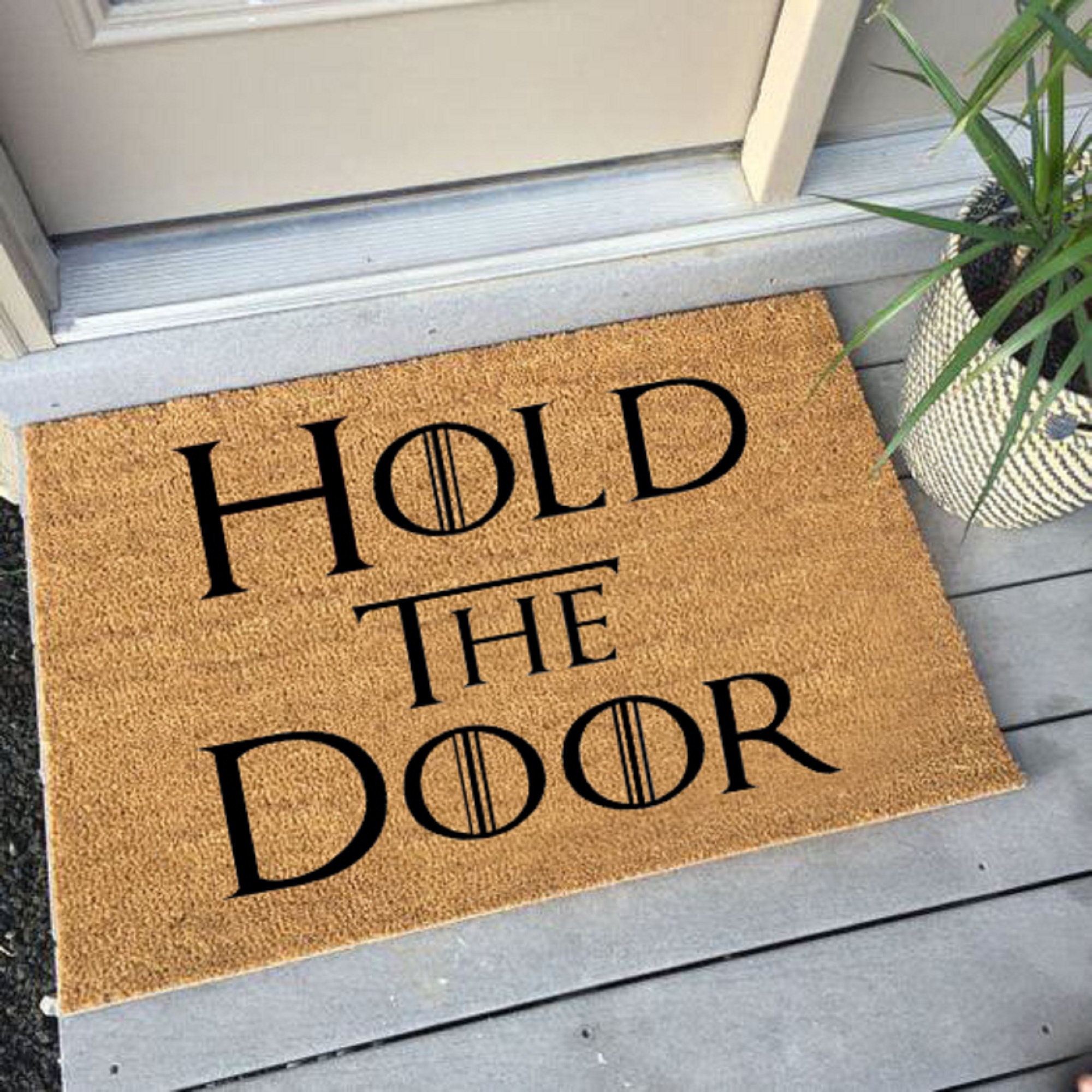 Game of Thrones Door Mat Hold the Door Rugs Mat Etsy