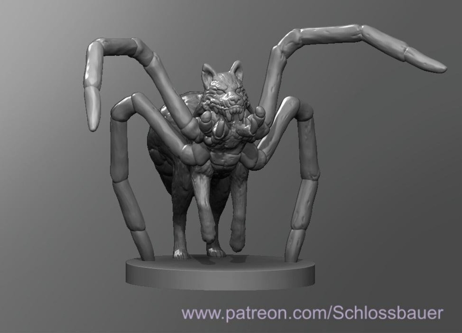 Spider Wolf Dungeons & Dragons 5e Resin Mini Monster 32mm Etsy