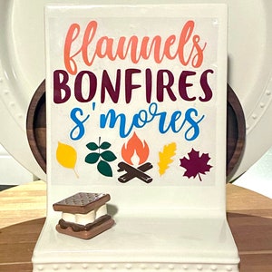 Flannels Bonfires & Smores Cling for Nora Fleming Bases