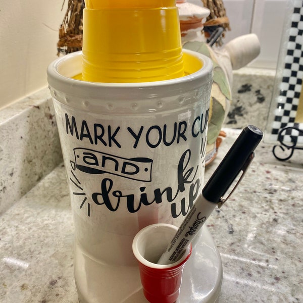Mark your cup and drink up etsy