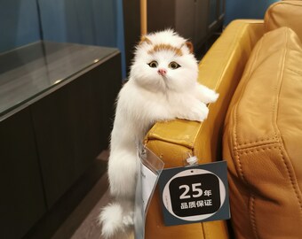 ELAINREN - Peluche de gatito calicó realista, peluche de gato atigrado marrón, juguete de peluche de gato de pelo corto americano, muñeca de peluche, regalos/10.2 ELAINREN - Peluche de gatito calicó realista, peluche de gato atigrado marrón, juguete de peluche de gato de pelo corto americano, muñeca de peluche, regalos/10.2