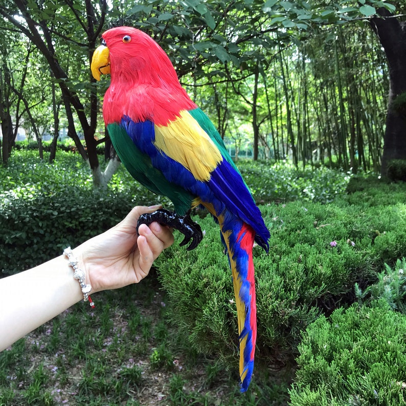 Artificial Birds Fake Birds Realistic Parrot Feathered Birds Parrot