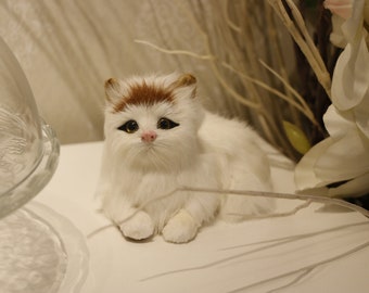 Realistic Cat Plush Animal Dolls Figurines Knick Knacks Etsy Ireland