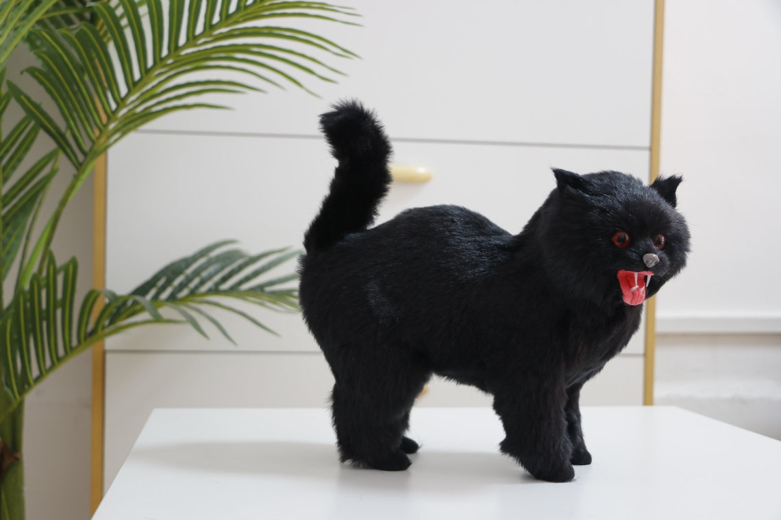halloween stuffed cat