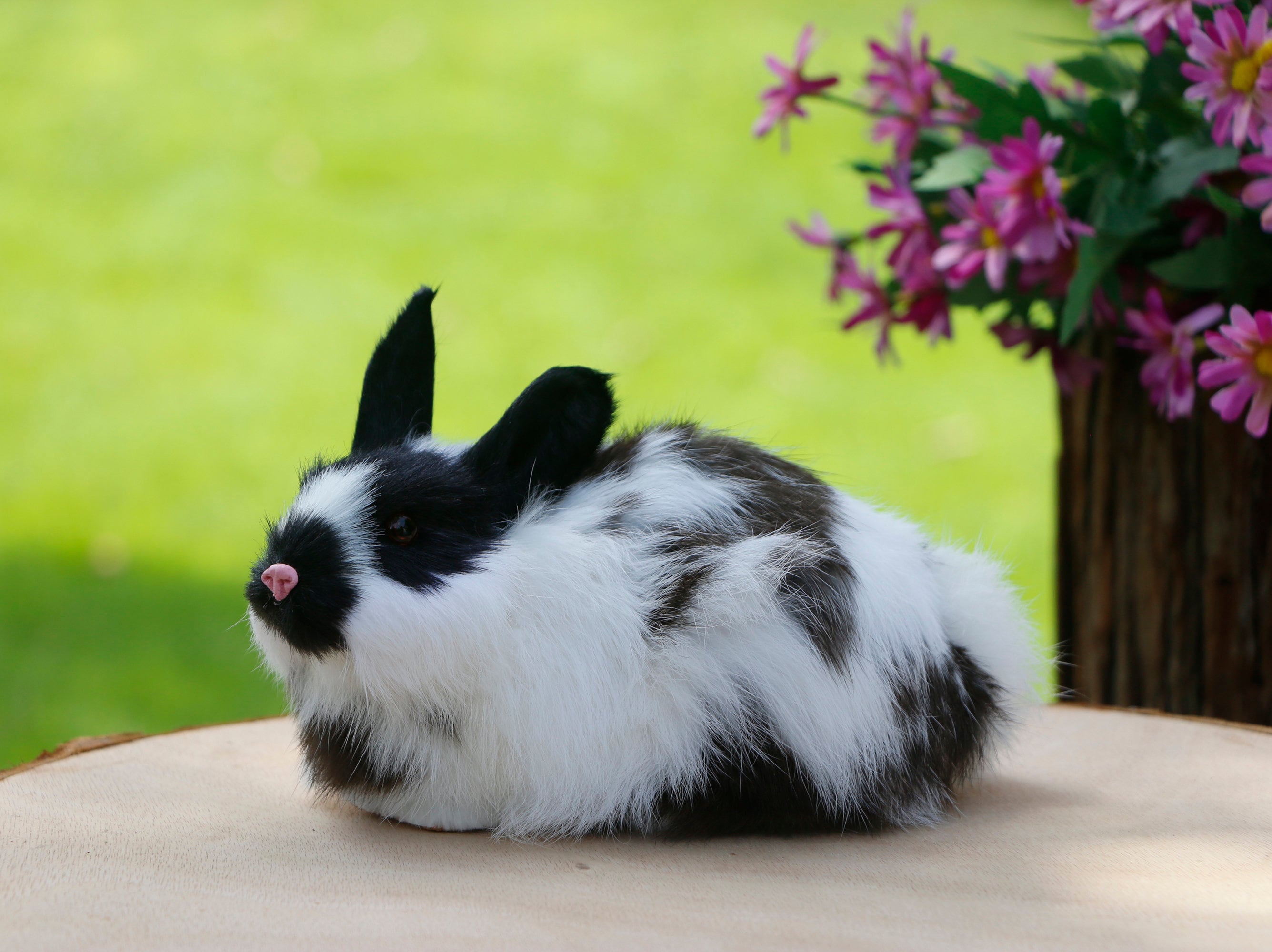 Décoration de lapin de Pâques lapin fille en peluche 12cm  5pcs-24421149