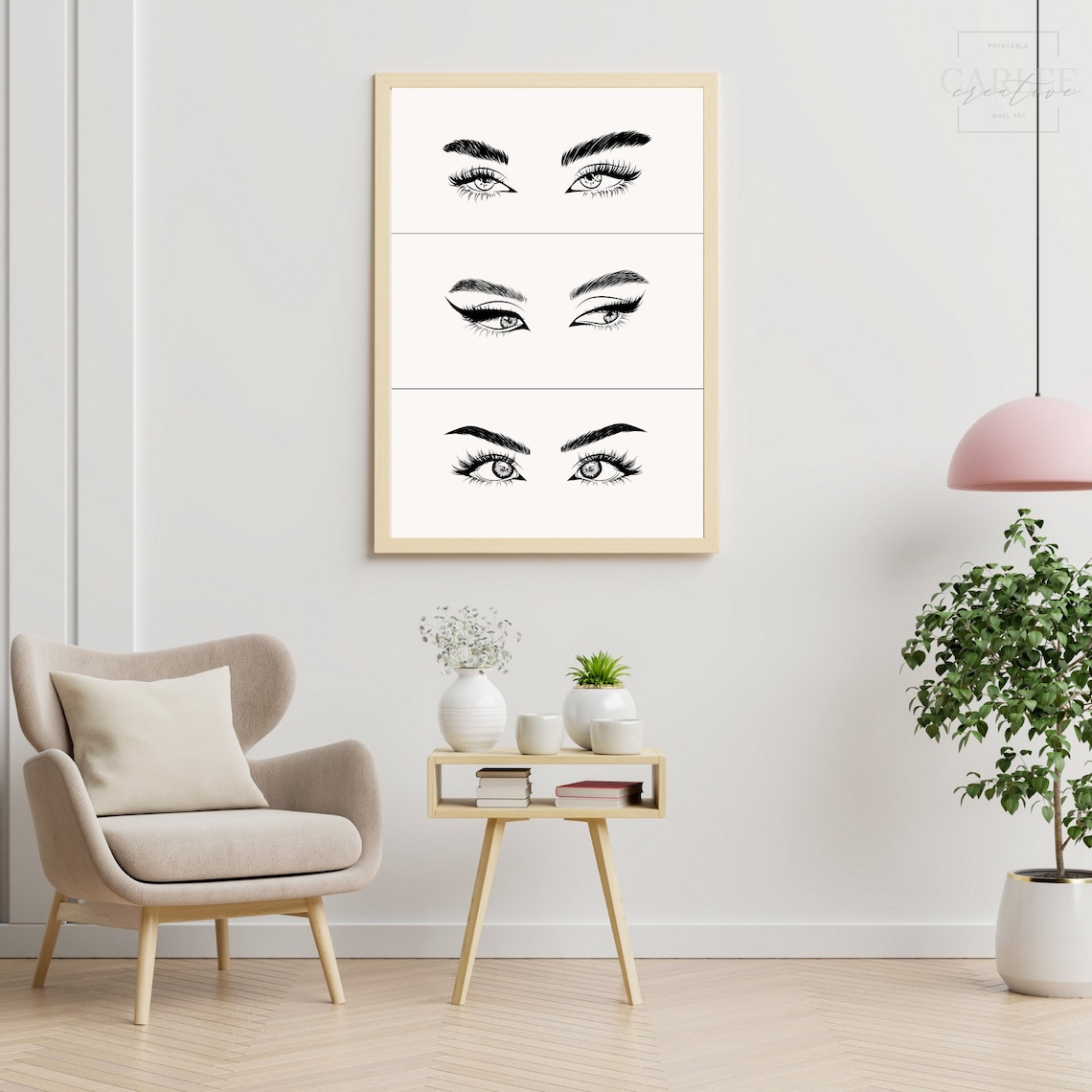 Eyelash Prints, Eyebrows, Eyes, Printable Wall Art, Home Decor ...