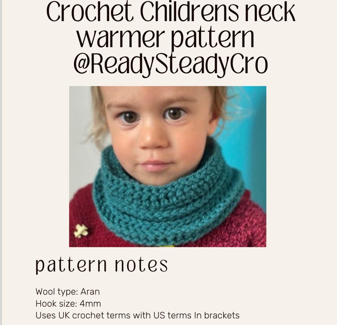 scaldacollo bambina uncinetto schemi gratis
