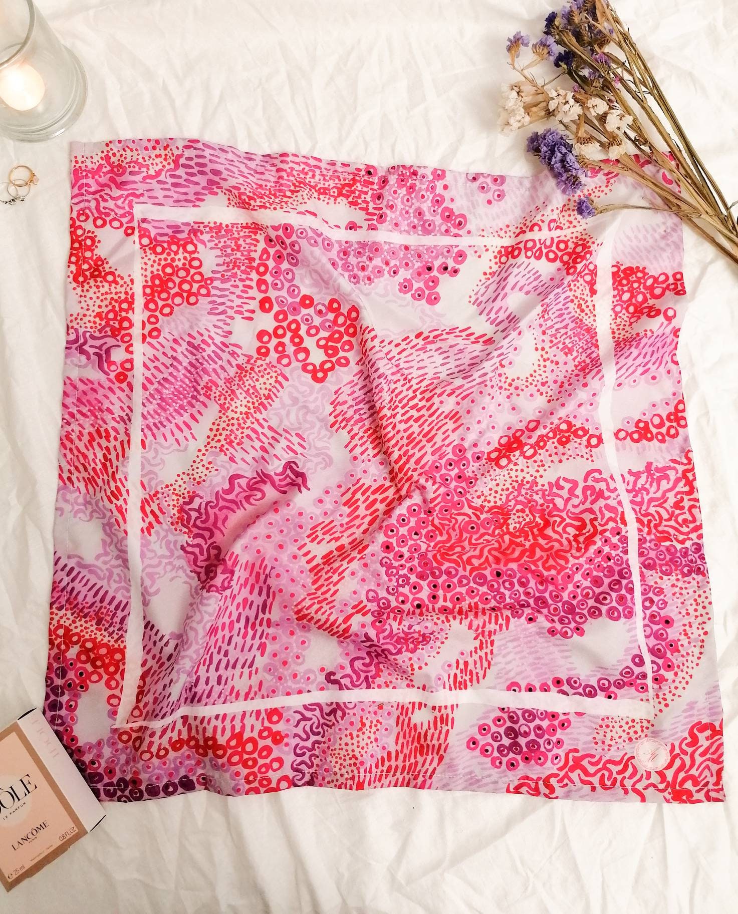 All-over Print Scarf / Hand Painted Design by Artists / Christmas Gift ...