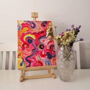 Painting on canvas with texture abstract art painting for modern home decor artwork wall ideas for stylish homes gift for her