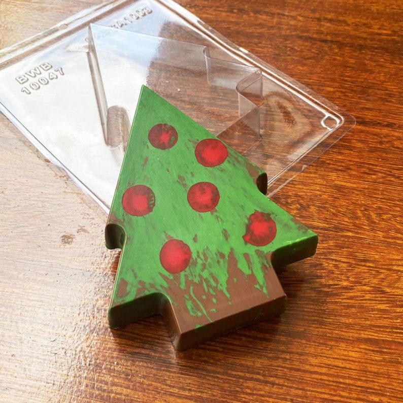 Large Christmas Tree Chocolate Mold Breakable Christmas Tree Etsy