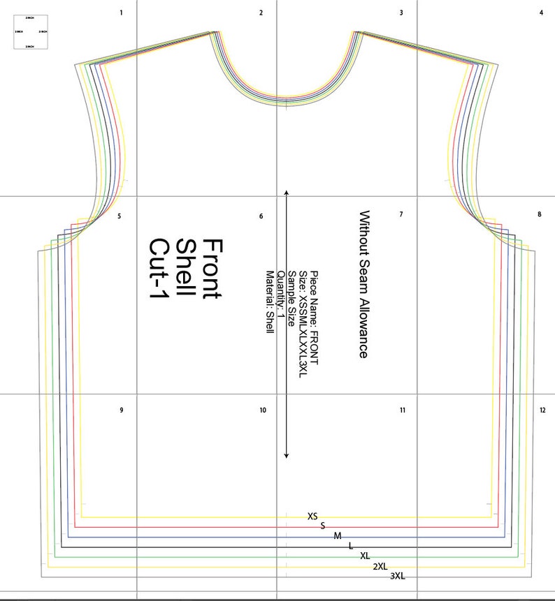 Oversize Tshirt PDF Sewing Pattern Sizes XSXXXL Etsy UK