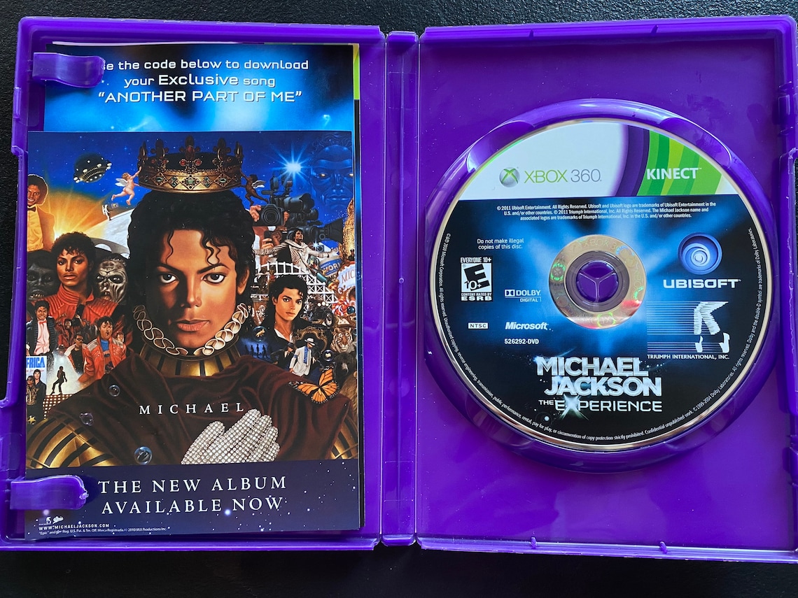 Michael Jackson The Experience Microsoft Xbox 360 Kinect Etsy