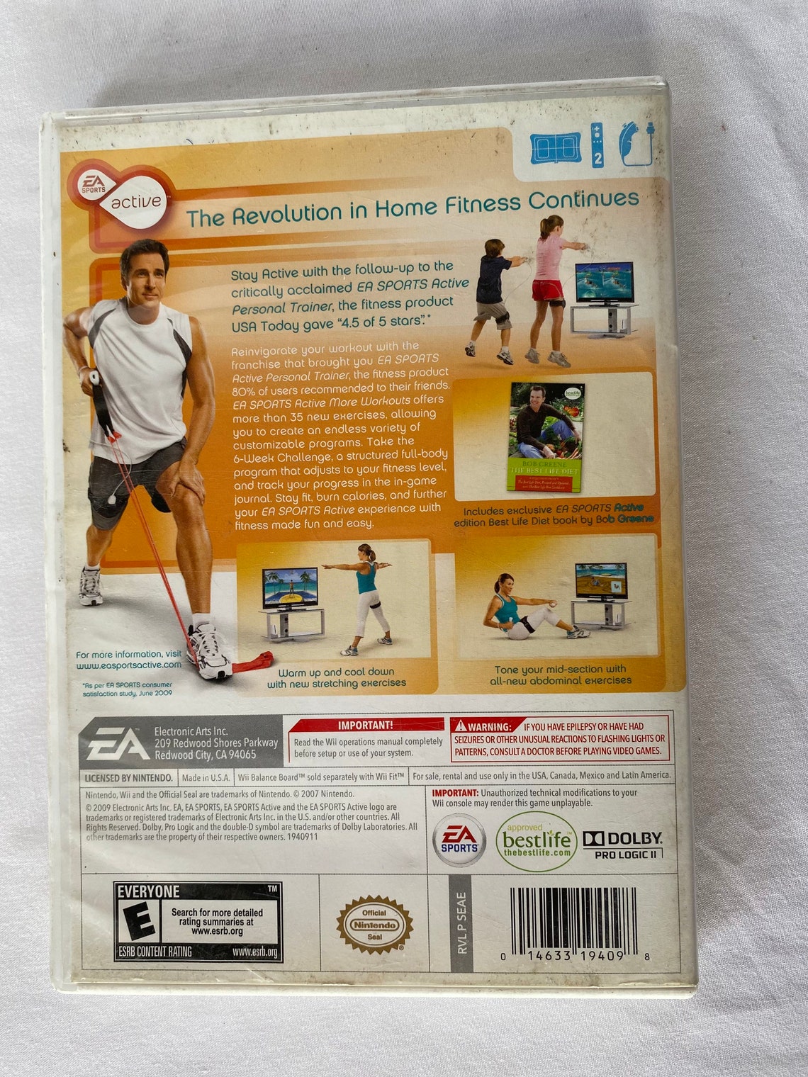 EA Sports Active More Workouts Nintendo Wii Game Etsy