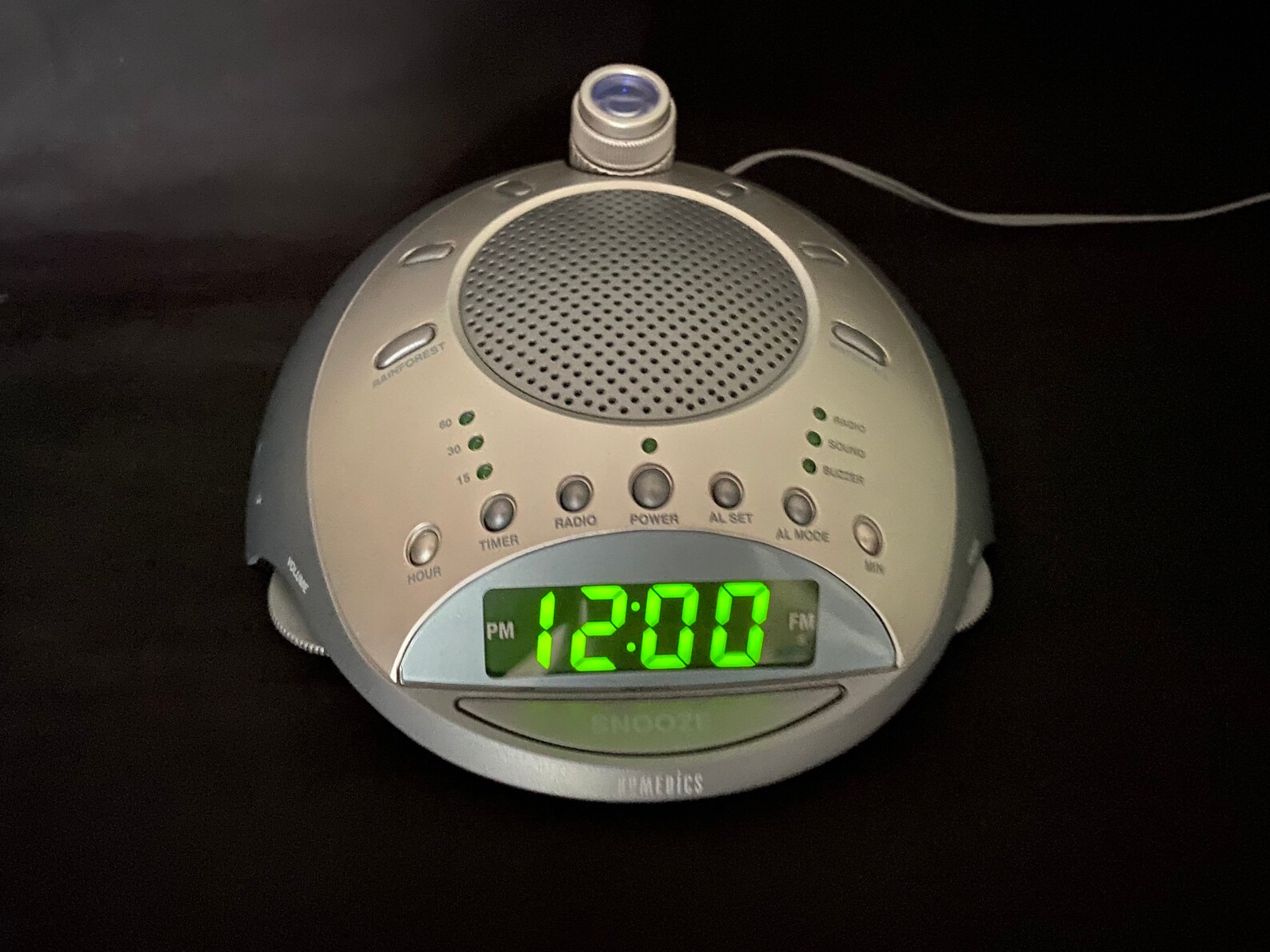 Homedics SS4000 Radio Alarm Clock Projector Natural Sound Spa Etsy